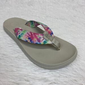 Chaco Chillos Thong Flip-Flop Light Tie Dye Size 9